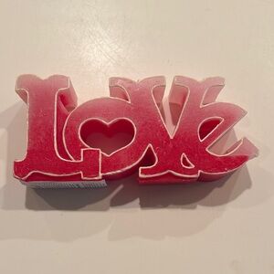 LOVE Decorative candle
